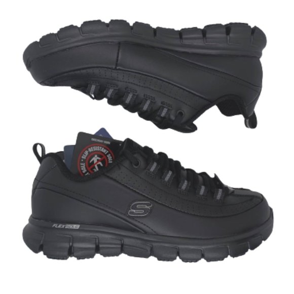 Skechers Shoes - NWB 76550EW Skechers Work Relaxed Fit Slip Resistant Memory foam black shoes